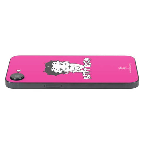 Betty Boop Pink Background iPhone 16e Skin
